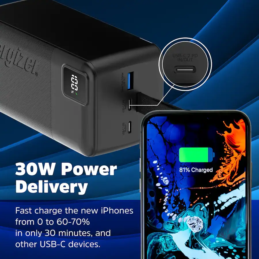Energizer Ultimate Lithium 50,000 mAh 30W Power Bank USB-C's photo #3