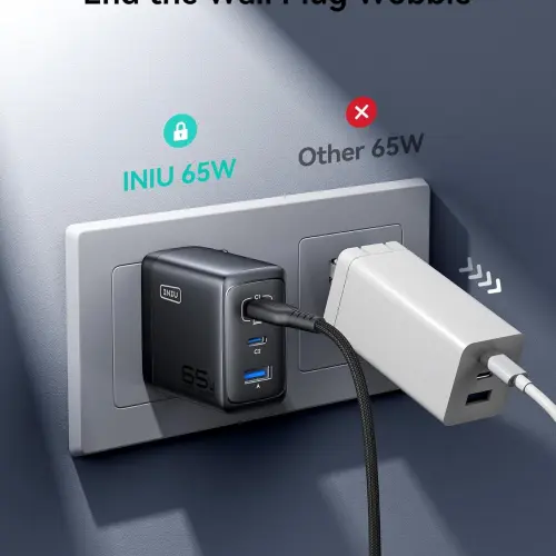 INIU Cargador 65W Power Delivery 3 Puertos USB-C — imagen 6