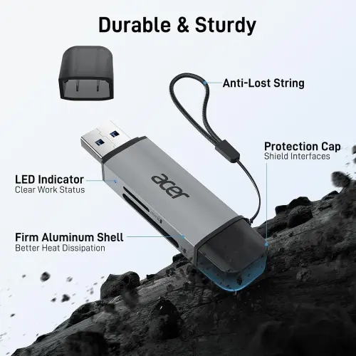 Acer Lector de Tarjetas SD USB-C y USB-A 3.0 Dual Slot's photo #6