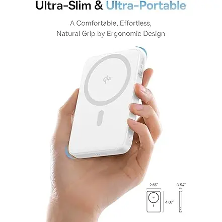 Power Bank Magnético Baseus PicoGo 5000mAh 15W Qi2 con Soporte's photo #1