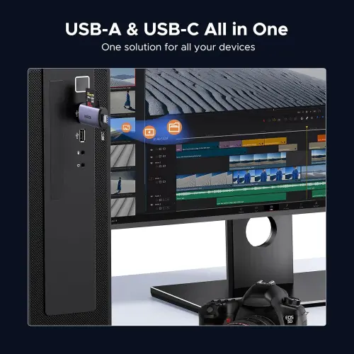 Lector de Tarjetas UGREEN USB-C / USB 3.0 2 en 1 SD y microSD — imagen 4