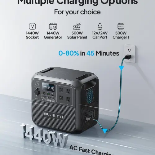 Estación de Energía Portátil BLUETTI AC180 1152Wh 1800W's photo #4
