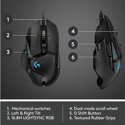 Mouse Gamer Logitech G502 HERO RGB 25K's photo #3