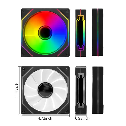 Pack 3 Fanes 120mm ARGB Infinity Mirror's photo #2