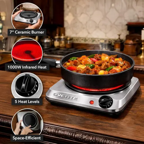 Hornilla Eléctrica Infrarroja OVENTE 1000W's photo #3