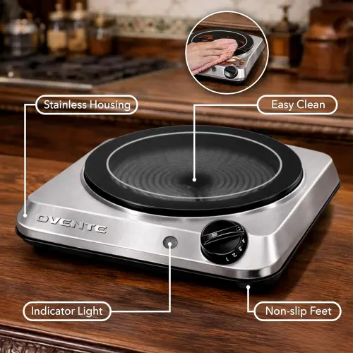 Hornilla Eléctrica Infrarroja OVENTE 1000W's photo #4