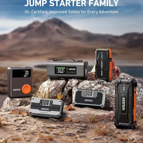 Arrancador Portátil AstroAI S8 1500A 12V con Power Bank, Linterna LED y Cables Inteligentes para Motores Gasolina 6.0L y Diésel 3.0L's photo #1