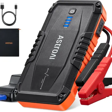Arrancador Portátil AstroAI S8 1500A 12V con Power Bank, Linterna LED y Cables Inteligentes para Motores Gasolina 6.0L y Diésel 3.0L's photo #1