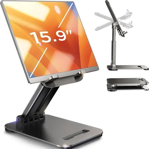 Soporte Ajustable LISEN para Tablet e iPad hasta 15.9” Plegable con Altura y Ángulo Regulables para Escritorio's photo #1