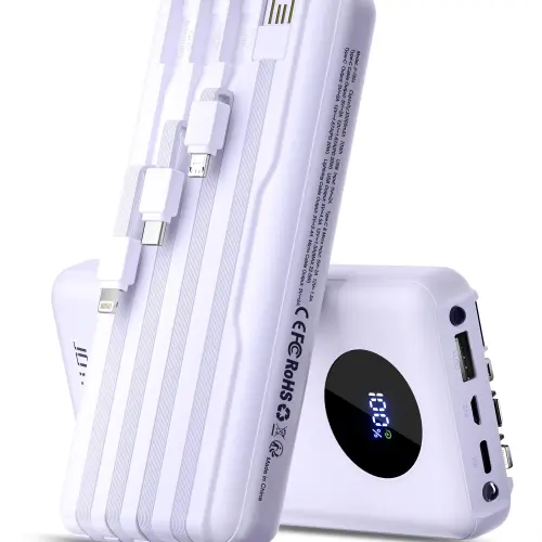 Power Bank JOYFAR 30000mAh 22.5W con Cables Integrados y Pantalla LED's photo #1