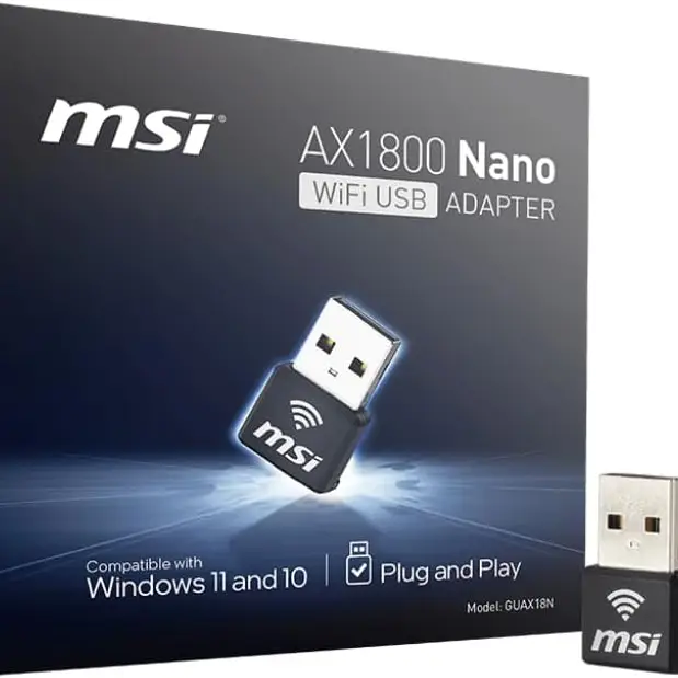 MSI AX1800 Nano WiFi 6 USB Adapter's photo #1