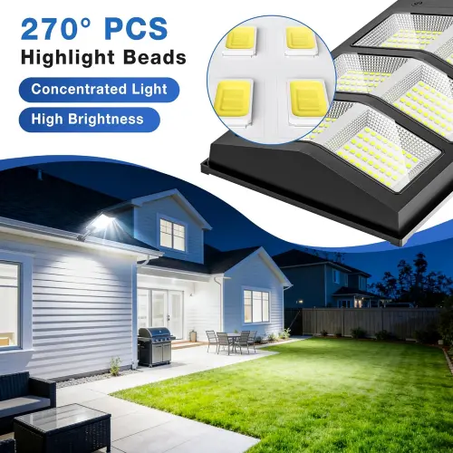 Lámparas solares LED 6000W 6500K con sensor de movimiento y control remoto (pack 2)'s photo #3