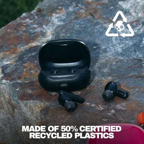 Audífonos Inalámbricos Skullcandy Smokin’ Buds Bluetooth True Black con 20 Horas de Batería, Micrófono e IPX4's photo #1