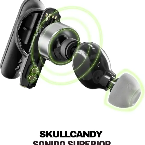 Audífonos Inalámbricos Skullcandy Smokin’ Buds Bluetooth True Black con 20 Horas de Batería, Micrófono e IPX4's photo #5