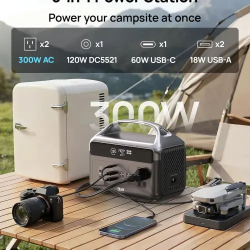 Estación de Energía Portátil DaranEner 192Wh LiFePO4 300W con USB-C PD 60W y 2 Tomas AC's photo #1