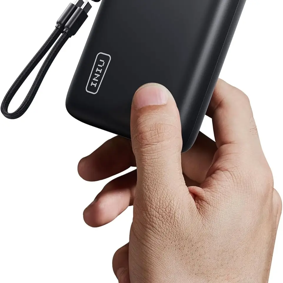 INIU Power Bank 20000mAh Mini Size 22.5W USB-C con Cable Desmontable, Pantalla LED y Linterna's photo #1