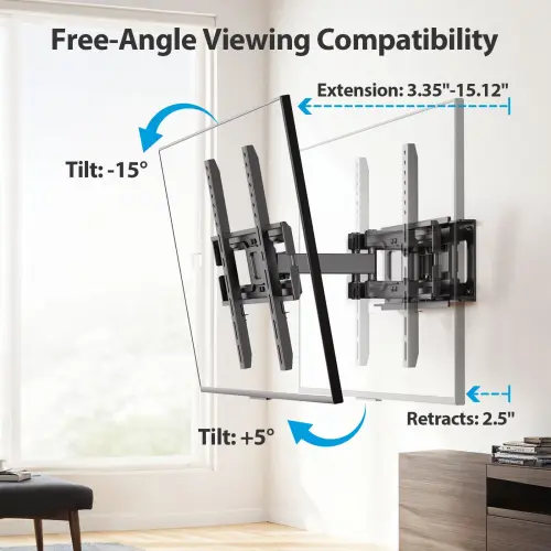 Soporte de Pared MountFTV Full Motion para TV de 26 a 65 Pulgadas, 110 lb y VESA 400x400's photo #6