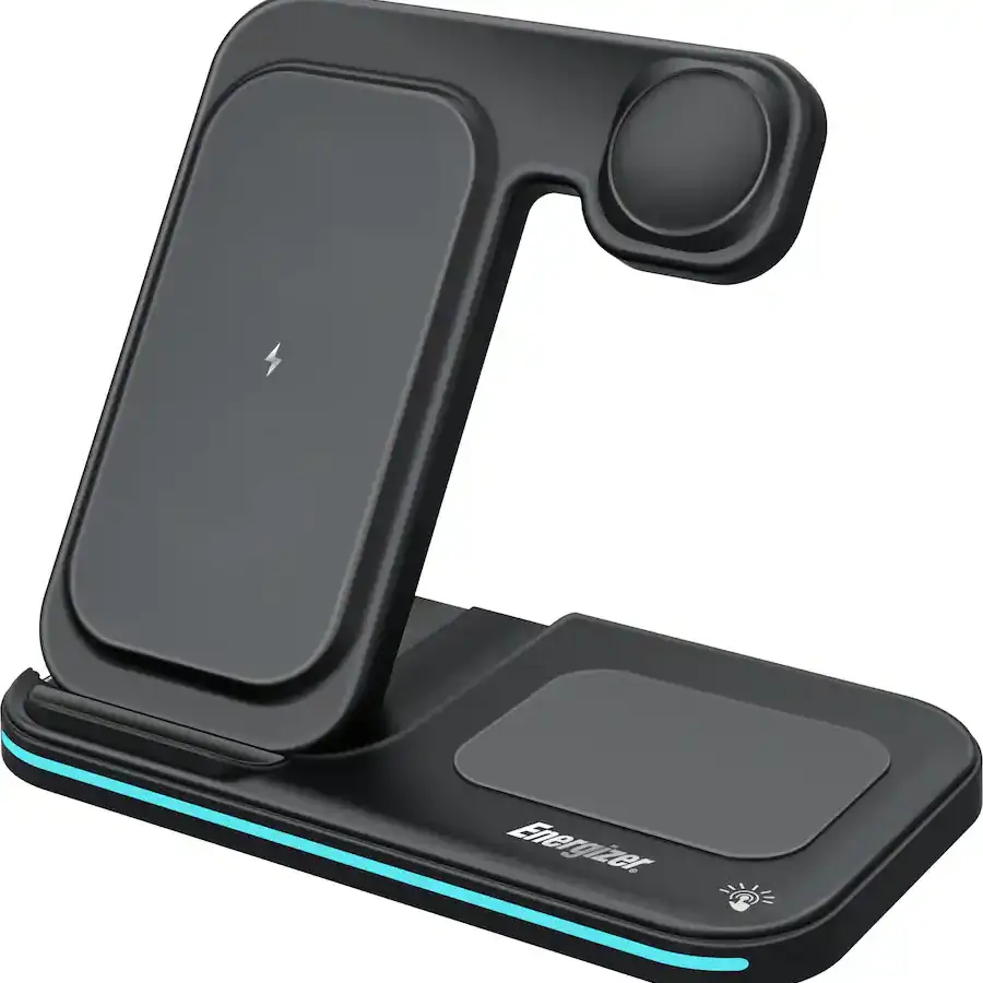 Cargador Inalámbrico Energizer 3 en 1 Qi 15W RGB para iPhone, AirPods, Apple Watch y Android's photo #10