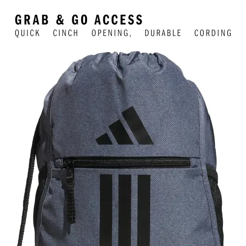 Mochila Adidas Alliance 3 Sackpack Ligera para Gimnasio, Escuela y Uso Diario's photo #2