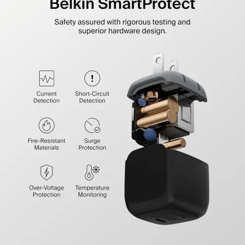 Cargador Belkin 45W USB-C con Cable USB-C, PD 3.1, PPS y Pines Plegables's photo #4