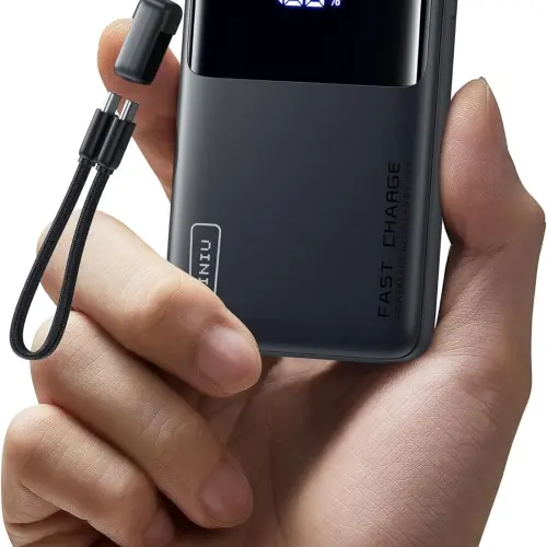 Power Bank INIU 10000mAh 45W USB-C con Cable Desmontable, Soporte y Linterna's photo #1
