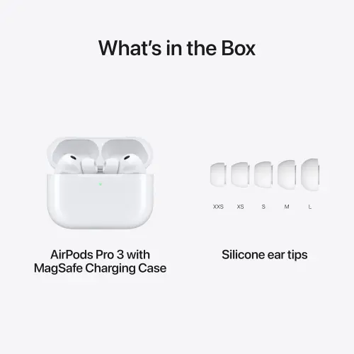 Audífonos Apple AirPods Pro 3 Inalámbricos con Cancelación de Ruido, Audio Espacial, USB-C y Sensor Cardíaco's photo #5