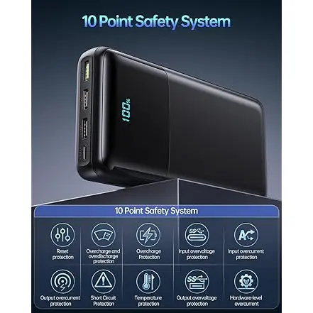 Power Bank Seaistar 50000mAh USB-C PD 30W con Pantalla Digital y Carga Rápida's photo #3