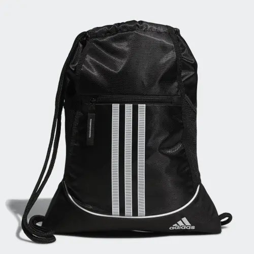 Mochila Adidas Alliance Sackpack Negro con Bolsillos Organizadores para Gym, Tenis y Uso Diario's photo #1
