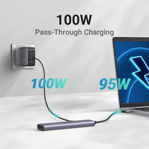 Hub UGREEN USB-C 5 en 1 con HDMI 4K, Power Delivery 100W y Puertos USB para MacBook, iPad y Laptops USB-C's photo #2
