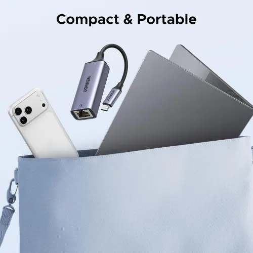Adaptador UGREEN USB-C a Ethernet Gigabit RJ45 1000Mbps para MacBook, iPad, iPhone y Laptops USB-C — imagen 9