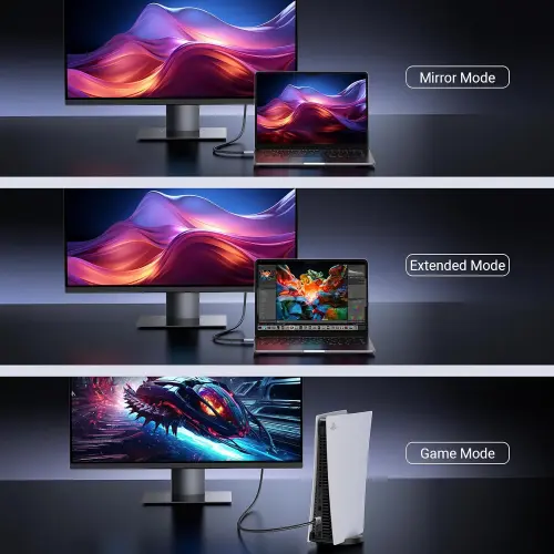 Cable UGREEN HDMI 2.1 8K 60Hz / 4K 240Hz 48Gbps de 2 Metros con eARC, HDR y Dolby Atmos — imagen 8