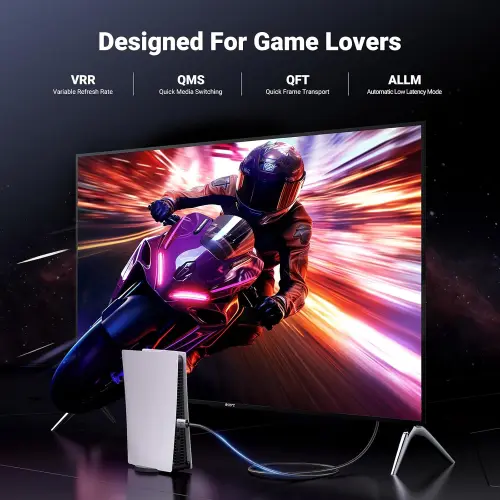 Cable UGREEN HDMI 2.1 8K 60Hz / 4K 240Hz 48Gbps de 2 Metros con eARC, HDR y Dolby Atmos — imagen 4