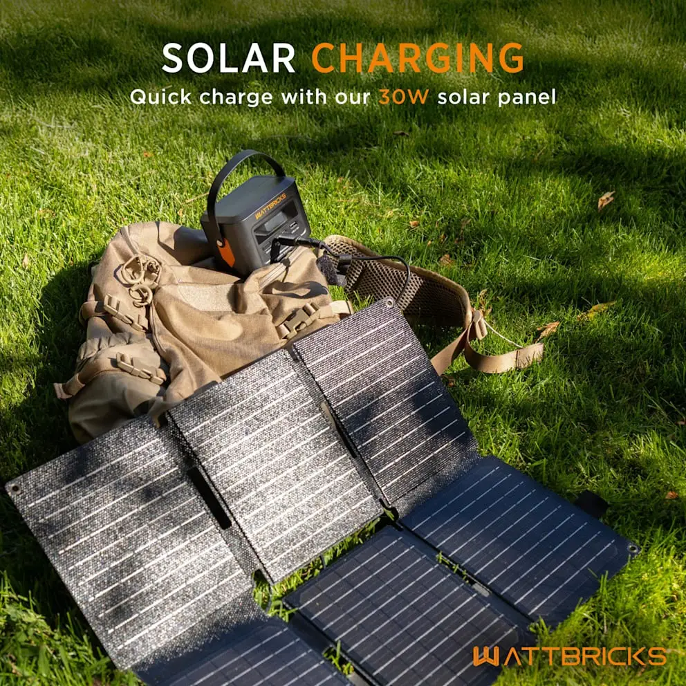 Estación de Energía Portátil WattBricks H100B Estación de Energía Portátil 99.2Wh 100W con Panel Solar Plegable y Carga USB-C — imagen 5