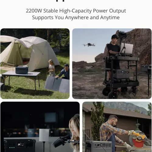 Estación de Energía Portátil DJI Power 1000 Estación de Energía Portátil 1024Wh 2200W LiFePO₄ con UPS y Carga Rápida — imagen 3