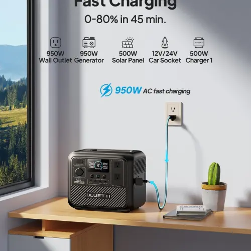Estación de Energía Portátil BLUETTI AC70 Estación de Energía Portátil 768Wh 1000W LiFePO₄ con UPS y Carga Rápida — imagen 5