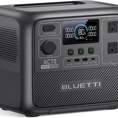 Estación de Energía Portátil BLUETTI AC70 Estación de Energía Portátil 768Wh 1000W LiFePO₄ con UPS y Carga Rápida — imagen 1