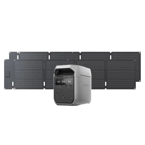 EcoFlow DELTA 3 Plus 1024Wh 1800W con 2 Paneles Solares de 60W – Estación de Energía Portátil para Apagones — imagen 1