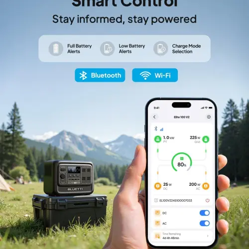 BLUETTI Elite 100 V2 Nueva 1024Wh 1800W – Estación de Energía Portátil LiFePO₄ con UPS y Carga Rápida — imagen 7