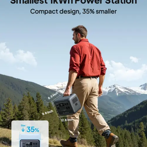 BLUETTI Elite 100 V2 Nueva 1024Wh 1800W – Estación de Energía Portátil LiFePO₄ con UPS y Carga Rápida — imagen 3