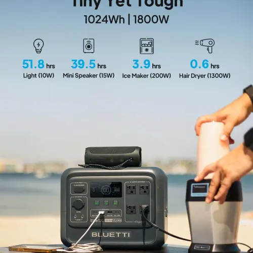 BLUETTI Elite 100 V2 Nueva 1024Wh 1800W – Estación de Energía Portátil LiFePO₄ con UPS y Carga Rápida — imagen 2