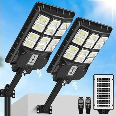 Lámparas Solares TOWPONICS 5000W 2 Pack 23000mAh con Sensor de Movimiento y Control Remoto — imagen 1