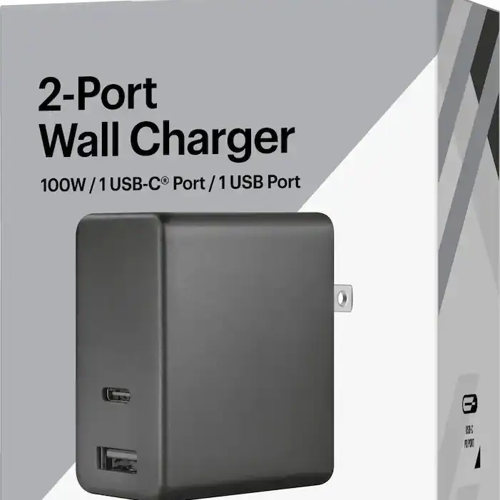 Cargador Best Buy Essentials 100W USB-C + USB-A de 2 Puertos Plegable — imagen 6