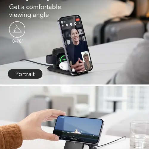 Cargador ESR 3 en 1 Plegable MagSafe para iPhone, Apple Watch y AirPods — imagen 6