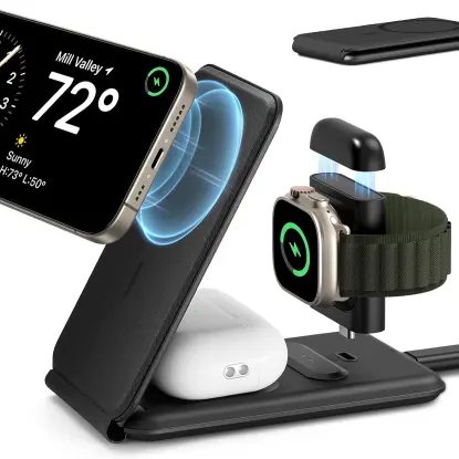 Cargador ESR 3 en 1 Plegable MagSafe para iPhone, Apple Watch y AirPods — imagen 1