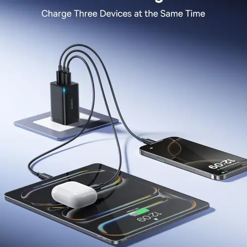 Cargador Baseus 65W GaN de 3 Puertos USB-C + USB-A con PPS — imagen 5