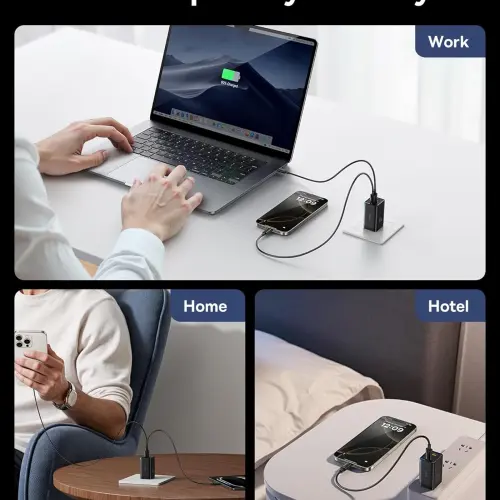 Cargador Baseus 65W GaN de 3 Puertos USB-C + USB-A con PPS — imagen 6