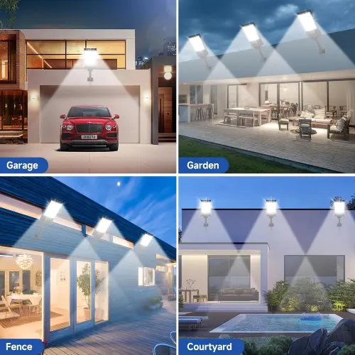 Luces solares TFKK para exterior 6 Pack con sensor de movimiento, control remoto e IP66 — imagen 6