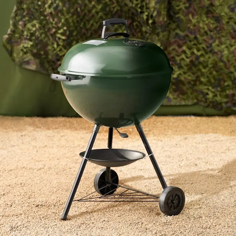 Parrilla/Asador Weber Original Kettle 22” Salute to Service Verde con Sistema One-Touch — imagen 1