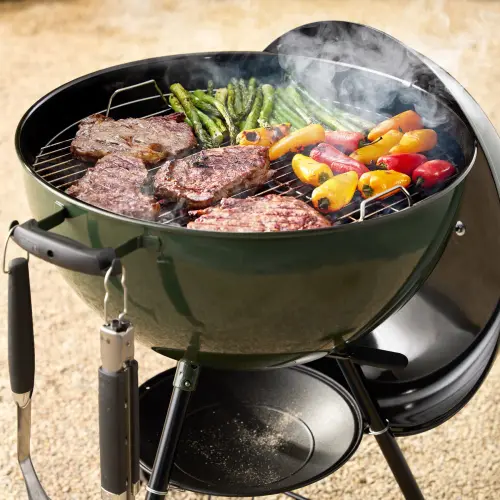 Parrilla/Asador Weber Original Kettle 22” Salute to Service Verde con Sistema One-Touch — imagen 6