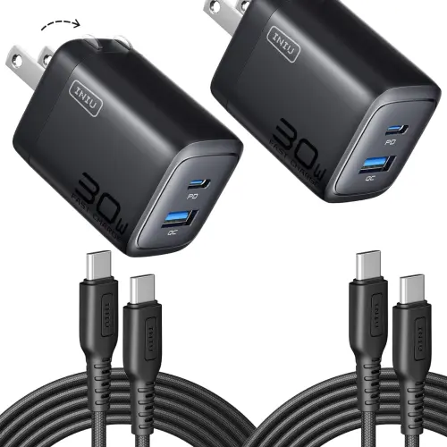Cargador Carga Rápida INIU 30W PD QC 3.0 con Cable USB-C 1.5m's photo #1